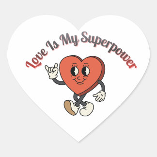 Be Mine 2026 – Retro Valentine Love Typography Heart Sticker