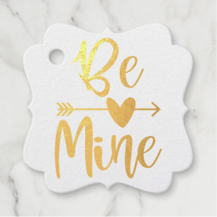 Be Mine Arrow Through Heart Valentine's Day Wrappi Favour Tags