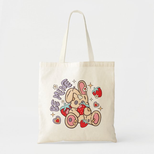 Be Mine Bunny Tote Bag (Front)