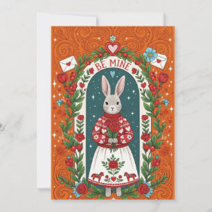 Be Mine Bunny Valentine Card