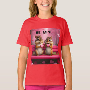 be mine chipmunks and candy hearts T-Shirt