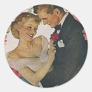 Be mine classic round sticker