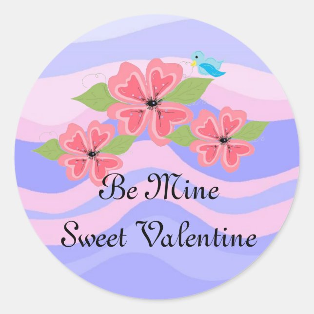 Be Mine Classic Round Sticker (Front)
