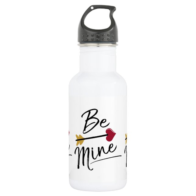Be mine Cute Valentines 532 Ml Water Bottle (Front)
