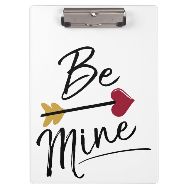 Be mine Cute Valentines Clipboard (Front)