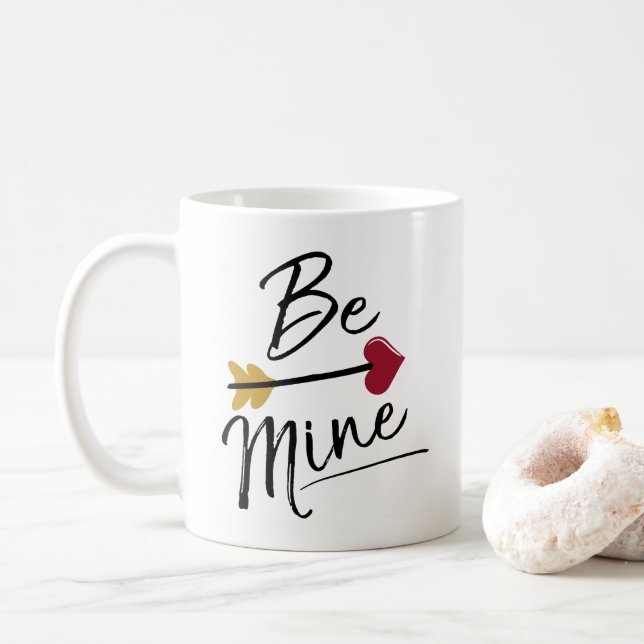 Be mine Cute Valentines Coffee Mug (With Donut)