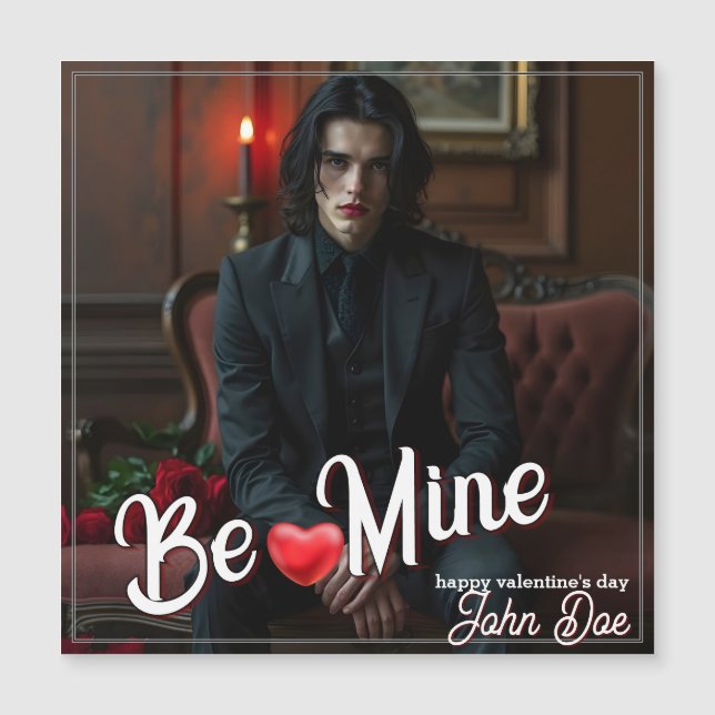 Be Mine – Dark Romantic Valentine Portrait Art (Front)