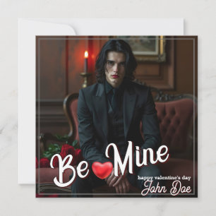 Be Mine – Dark Romantic Valentine Portrait Art Card