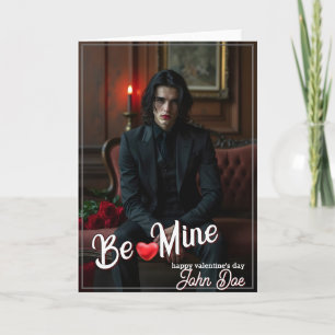 Be Mine – Dark Romantic Valentine Portrait Art Thank You Card