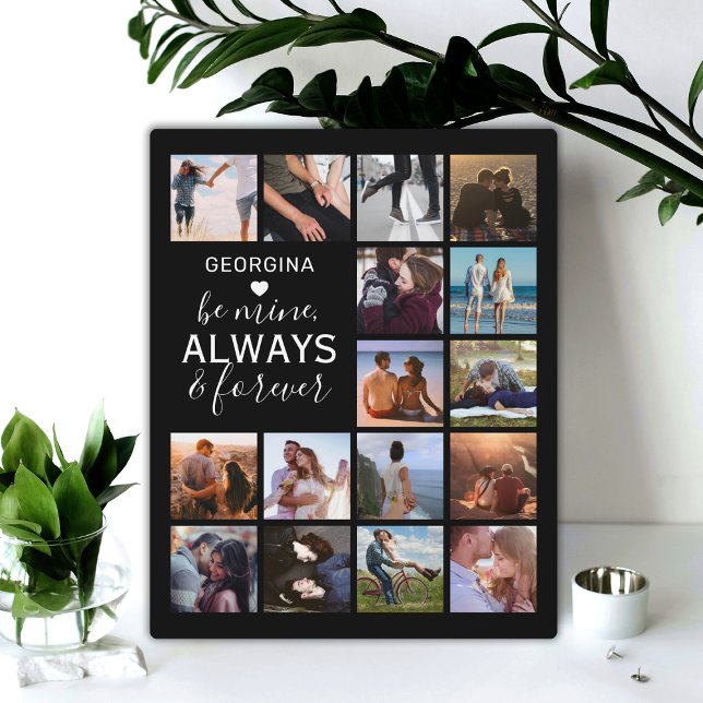 Be Mine Gift | Couple Photo Collage Plaque (Creator Uploaded)