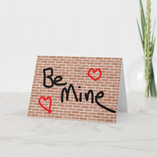 Be Mine Graffiti Holiday Card