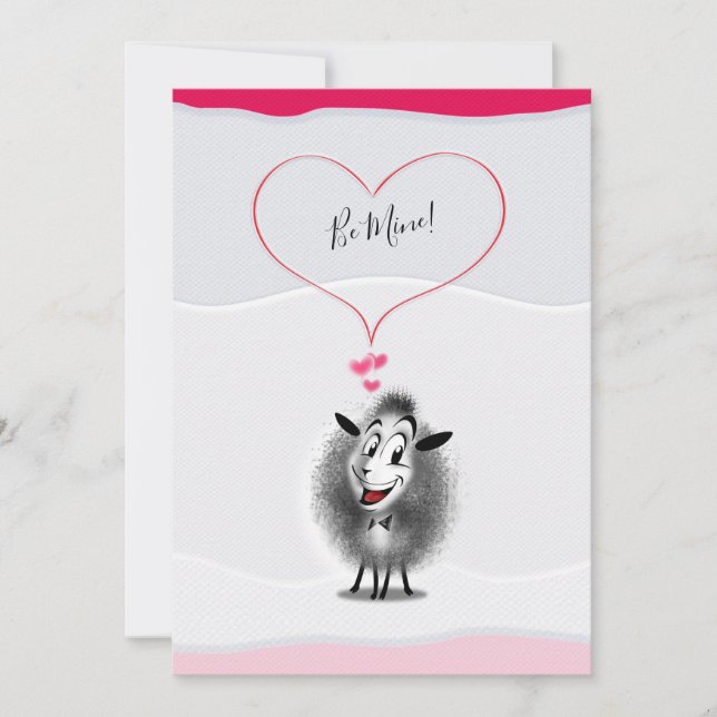 "Be Mine!" - Happy Valentine's Day Lovely Greeting Holiday Card (Front)