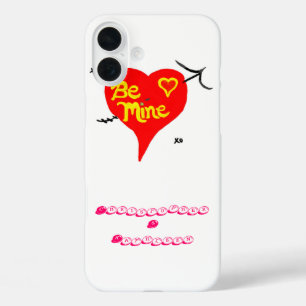 Be Mine Heart Candy Names iPhone 16 Plus Case