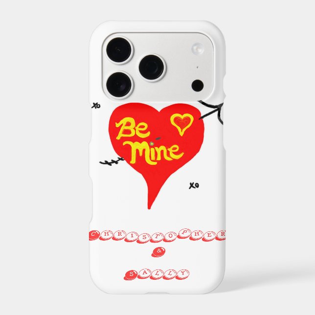 Be Mine Heart on Galaxy CUSTOMIZE NAMES (Back)