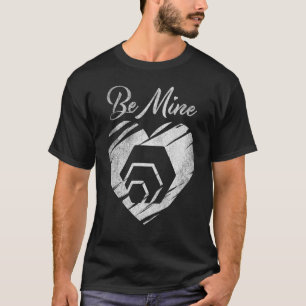 Be Mine Hex Coin Valentine Crypto Token Cryptocurr T-Shirt