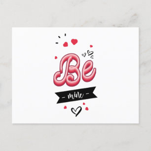 Be mine holiday postcard