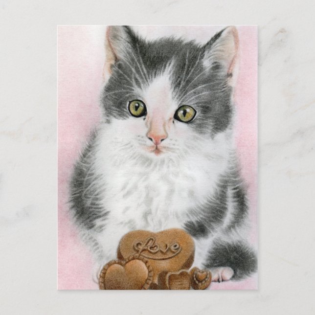 Be mine kitty cat Postcard (Front)
