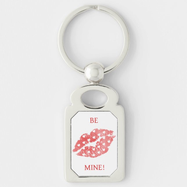 Be Mine Lips Keychain (Front)