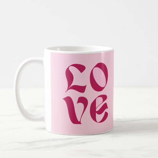 BE Mine Love in Pink Colour  Coffee Mug (Left)