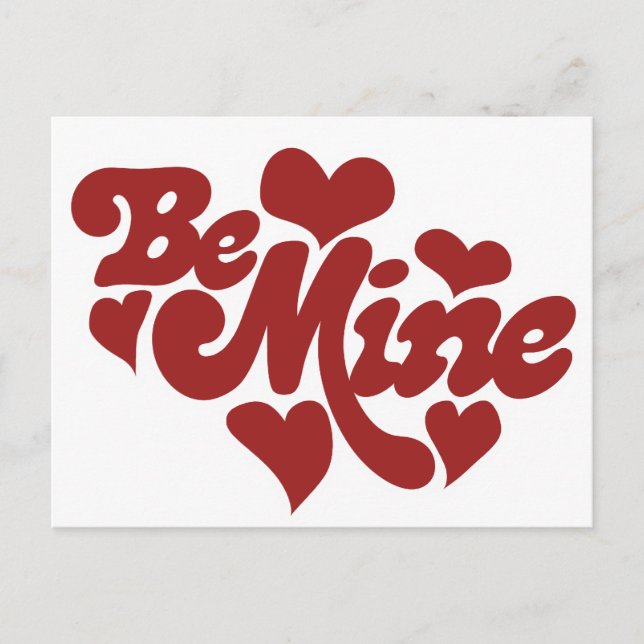 Be Mine Love Postcard (Front)