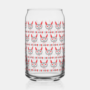 Be mine lover monster can glass