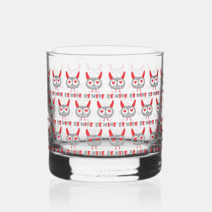 Be mine lover monster whiskey glass