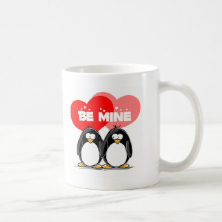 Be Mine Penguins Coffee Mug