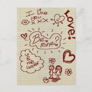 Be mine postcard