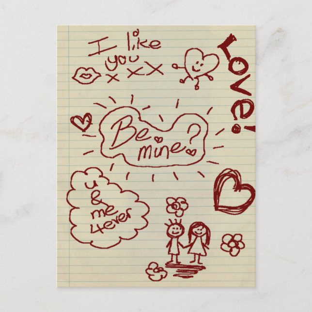 Be mine postcard (Front)
