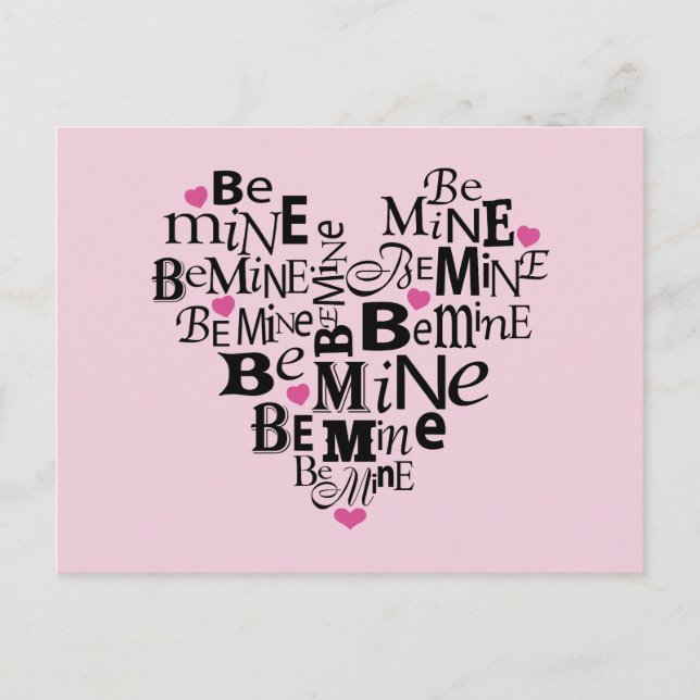 Be Mine Postcard (Front)
