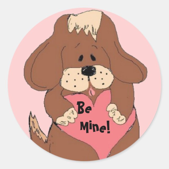 Be Mine! - Puppy Stickers (Front)