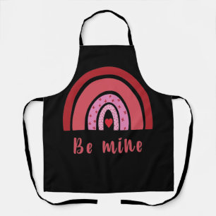 Be Mine Rainbow Heart Valentine's Day I Love You Apron