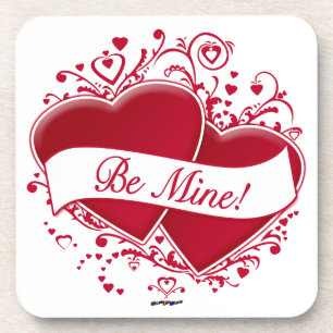 Be Mine! Red Hearts Coaster