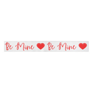 Be Mine Red Valentine's Grosgrain Ribbon