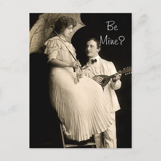 Be Mine Serenade Postcard (Front)