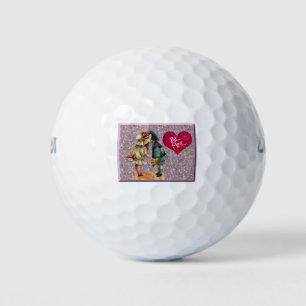 "Be Mine" Sweet Nostalgic Valentine Golf Balls