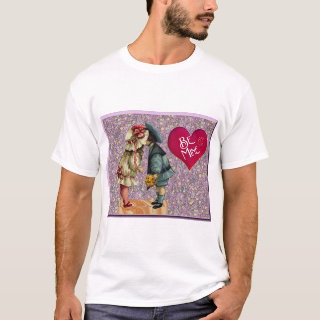 "Be Mine" Sweet Nostalgic Valentine T-Shirt (Front)