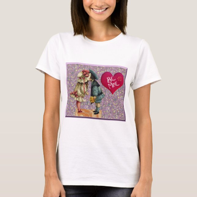 "Be Mine" Sweet Nostalgic Valentine T-Shirt (Front)