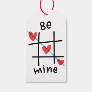 Be Mine Tic Tac Toe Valentine's Day Gift Tag