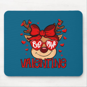 Be Mine Valentine Buck Coquette Bow Girls Valentin Mouse Mat