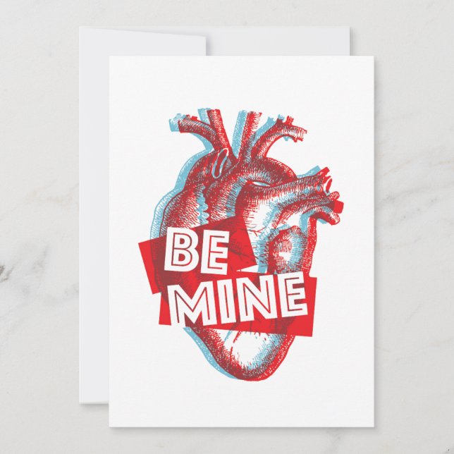 Be Mine Valentine Flat Card (Front)