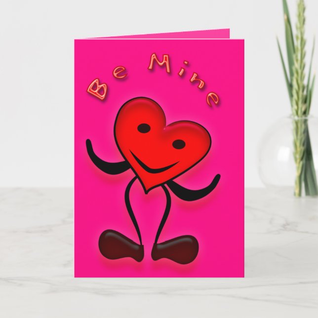 Be Mine Valentine Greeting Card (Front)