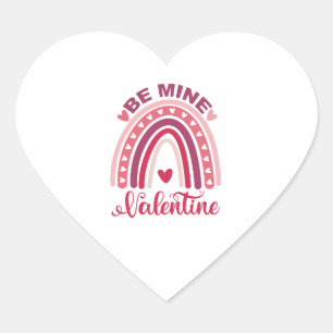 Be mine Valentine Heart Sticker