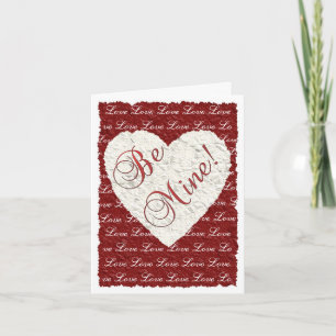 Be Mine! Valentine Holiday Card