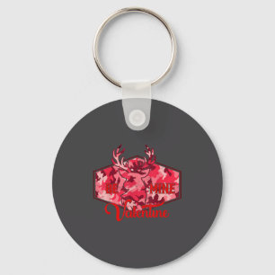 Be Mine Valentine Nk Camo Buck Deer Hunting Valent Key Ring