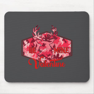 Be Mine Valentine Nk Camo Buck Deer Hunting Valent Mouse Mat