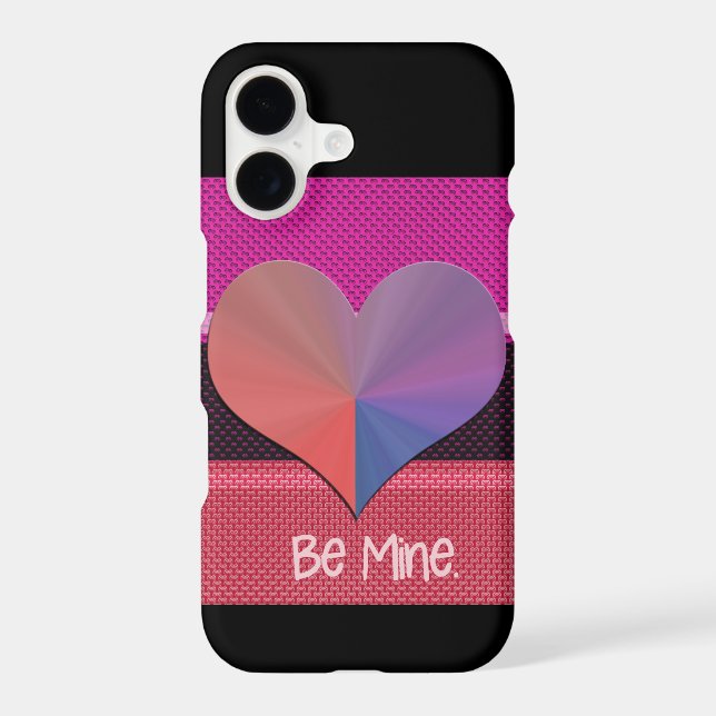 Be Mine Valentine Reflective Heart (Back)