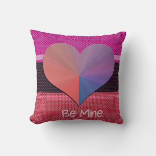 Be Mine Valentine Reflective Heart Cushion