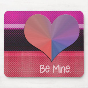 Be Mine Valentine Reflective Heart Mouse Mat
