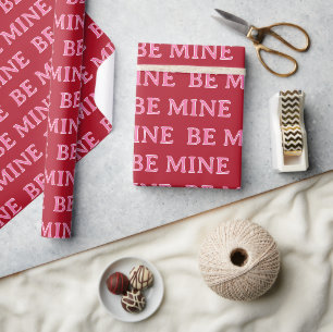 Be Mine Valentine’s Day Gift – Romantic Love Wrapping Paper